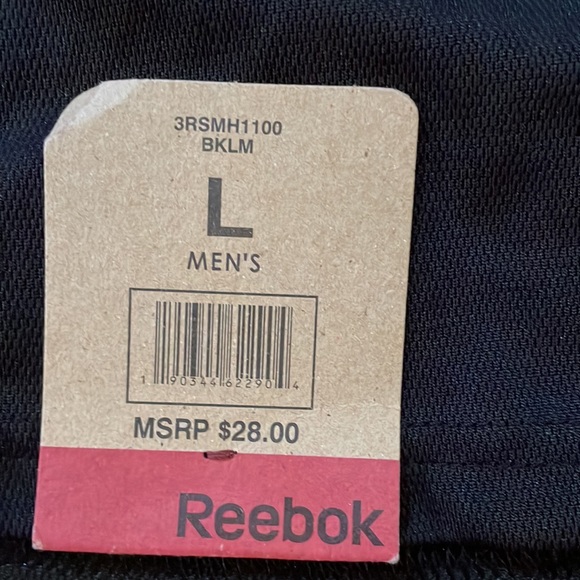 NWT Men’s Reebok Drawstring Shorts with Pockets Size LARGE - Picture 2 of 10